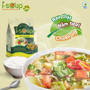 Combo 6 Túi Canh ISOUP (Canh Chua+ Rau Ngót + Cải Xoong) - Canh Ăn Liền Sấy Thăng Hoa
