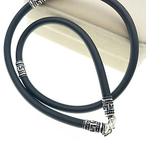 Dây Chuyền Vòng Cổ Nam Bọc Bạc Thật Nam Tính Thể Thao - BẠC HIỂU MINH DCS038S