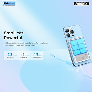 Sạc dự phòng không dây từ tính Remax RPP-65 10000mAh - Hàng chính hãng