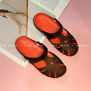 Giày nhựa dẻo bít mũi nữ IDEP đi mưa siêu nhẹ, siêu bền - GL022