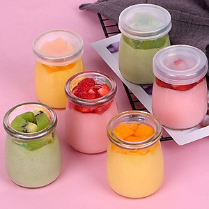 Combo 12 hũ thủy tinh làm sữa chua, bánh flan, caramen