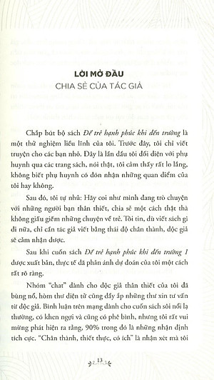 Sách Để Trẻ Hạnh Phúc Đến Trường 2