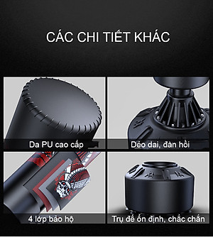 Trụ Đấm Bốc,Trụ Boxing 8725 Kết Cấu Da PU 4 Lớp Siêu Bền Cao Cấp Đại Nam Sport + Găng Đấm Bốc