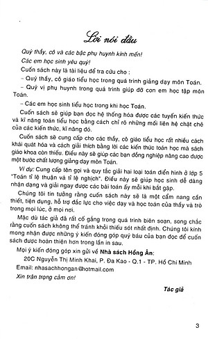 Tóm Tắt Kiến Thức Toán Tiểu Học (Dùng Chung Cho Các Bộ SGK Hiện Hành) 