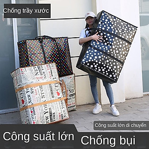 Túi bạt -Túi dứa bỏ hành lý -Túi đựng đồ chăn quần áo có dây kéo kích thước  lớn 70 x 55 x 26cm siêu bền , rất tiện dụng cho mọi gia đình 