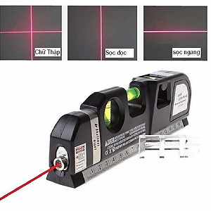 Thước Đo Đa Năng Laser, Máy Đo Khoảng Cách Bằng Laser Cầm Tay PRO 3 Hồng Ngoại 4in1 Độ Chính Xác Cao Cân Bằng Laser Đo Góc Cân Bằng Ngang, Dọc Dành Cho Xây Dựng Chuyên Nghiệp