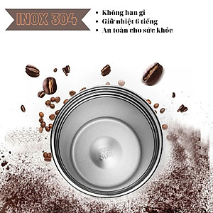 Cốc Giữ Nhiệt Coffeeholic Inox 304 Dung Tích 510ml Cao Cấp Kiểu Dáng Hàn Quốc Cầm Tay Sang Trọng- Hàng Chính Hãng