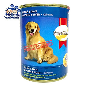 Combo 6 lon Thức ăn Pate cho chó Smartheart lon 400gr