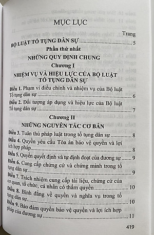 Bộ Luật Tố Tụng Dân Sự ( Được Sửa Đổi, Bổ Sung Năm 2019,2020, 2022  )