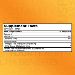 Omega 3 dầu cá Mỹ Kirkland Signature Fish Oil 1000mg Hỗ trợ sức khỏe não bộ, hệ thần kinh, Tim mạch, Khớp, Bổ mắt, Làm đẹp da - OZ Slim Store