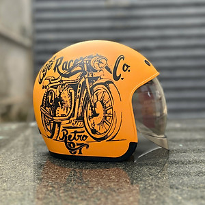 Nón bảo hiểm 3/4 ROYAL M139 có kính âm V7 NHÁM