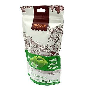 Hạt điều wasabi LAFOOCO túi 100g
