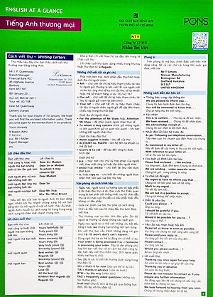 Sách English At A Glance – Tiếng Anh Thương Mại