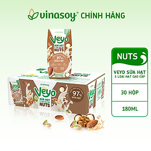 Thùng Veyo Sữa hạt 5 loại cao cấp (30 hộp x 180ml)