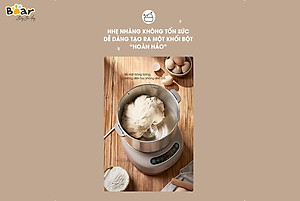 Máy Trộn Bột Ủ Bột Lên Men Tự Động BEAR HMJ-A70C1 Chống Dính Bột Dung Tích 7 Lít Công Suất 250 W - Bản Nội Địa