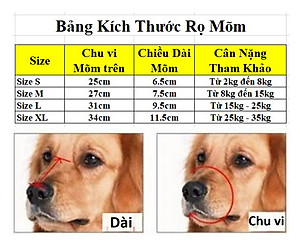 Rọ mõm Chó Chất liệu da cao cấp 1 lớp mềm mại siêu bền Dễ chịu khi đeo Giúp thú cưng Không cắn phá Không sủa theo ý muốn