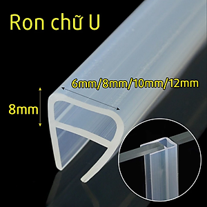 1 Mét Ron Dán Khe Hở Khung Cửa Kính Chống Bụi Chống Ồn Ngăn Côn Trùng 6 8 10 12mm Tặng Kèm Keo Legaxi
