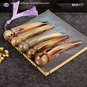Dụng cụ điện chẩn mắt trâu bằng Sừng (MH817) DAY ẤN HUYỆT GAN, MẬT, đả thông kinh mạch