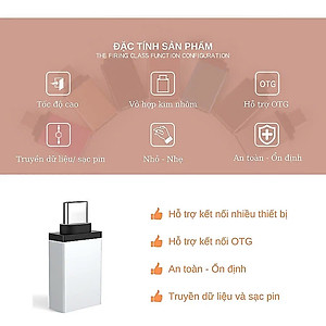 Đầu Chuyển OTG USB Type C Sang USB - Hàng Nhập Khẩu