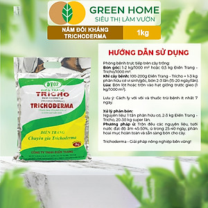Nấm Đối Kháng Trichoderma Greenhome, Điền Trang, Bao 1kg, Ủ Phân Hữu Cơ, Ủ Rác, Đậu Tương, Khử Mùi, Cải Tạo Đất