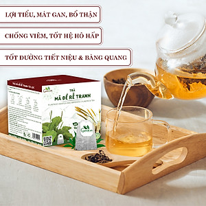 Trà mã đề rễ tranh túi lọc Goce - Lợi tiểu, tốt cho gan thận