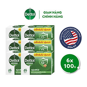 Combo 6 xà phòng Dettol kháng khuẩn 100g