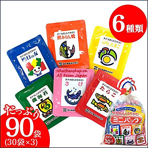 Combo 2 gói Gia vị rắc cơm cho bé (6 vị 30 gói) - nội địa Nhật Bản
