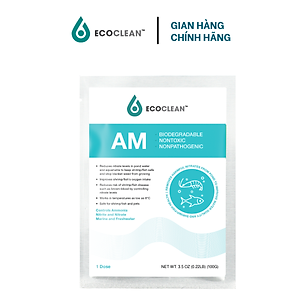 EcoClean AM - Men Vi Sinh Xử Lý Khí Độc Trong Ao Nuôi Tôm, Cá - Gói 100g