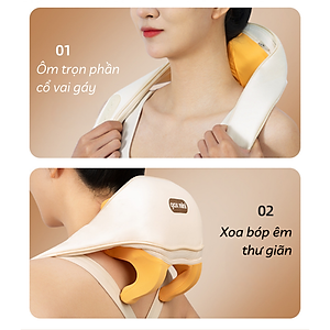 Máy Massage Cổ Vai Gáy Lưng Cao Cấp GAX-8D Nâng Cấp 8 Đầu Xoa Bóp
