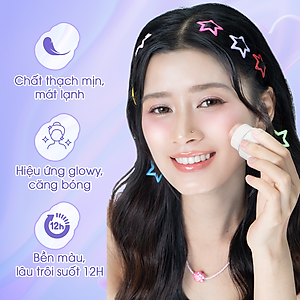 Má Thạch Highlighter Bắt Sáng SPARKLE Mềm Mịn, Hồng Ánh Nhũ Lấp Lánh