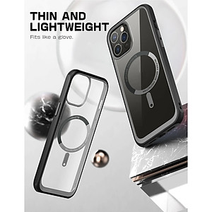 Ốp Lưng SUPCASE Hỗ Trợ Sạc Từ Tính Unicorn Beetle MAG Slim Clear Dành Cho iPhone 13ProMax - Hàng Chính Hãng