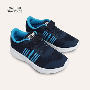 Giày thể thao bé trai 3 - 12 tuổi Urabn Footprint cao cấp siêu nhẹ kháng khuẩn quai dán điều chỉnh linh hoạt phù hợp cho trẻ em đi học, chạy bộ màu xanh dương khỏe khoắn và năng động GH20