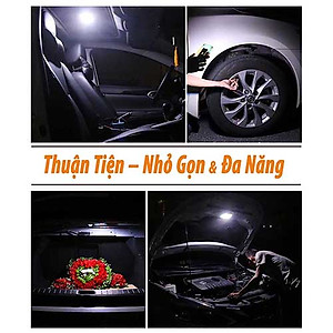Đèn Led Ốp Trần Xe Ô Tô, Đèn Led Cầm Tay Không Dây Gắn Đế Nam Châm 