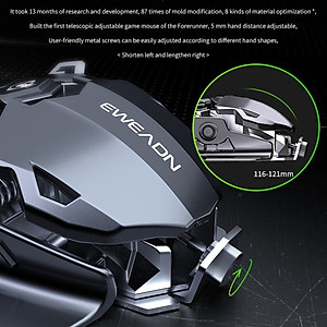 Chuột cơ gaming led RGB 12800DPI MK500 mechanical Gaming mouse E-Sport cho máy tính laptop hàng nhập khẩu