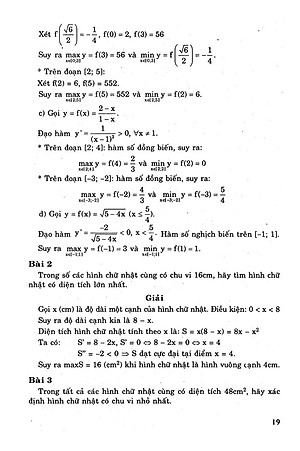 Sách Giải Bài Tập Toán - Đại Số Giải Tích Lớp 12