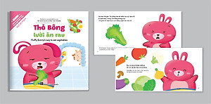 Full Combo (bộ 5 cuốn) Ehon Kỹ Năng Sống Thỏ Bông - Âm Thanh - Nhận Biết (Tặng Vòng Dâu Tằm May Mắn Cho Bé)