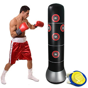 Vỏ Trụ Đấm Bốc Tự Cân Bằng Cao Cấp – Kèm Bộ Bơm Hơi – Chính Hãng miDoctor – Trụ Đấm Bốc Tự Cân Bằng - mi01