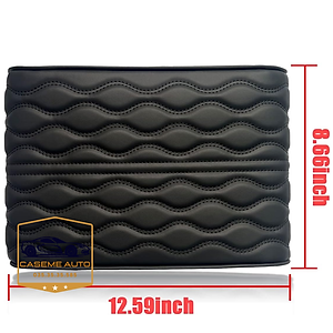 Đệm Tỳ Tay Ô Tô Xe Hơi Cao Su Non Nguyên Khối Bọc Da Nappa Cao Cấp Giúp Chống Mỏi Và Thư Giãn Lái Xe Đường Dài - Hàng Nhập Khẩu