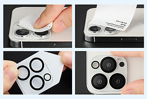 Miếng Dán Kính Cường Lực Camera ESR Tempered-Glass Camera Lens cho iPhone 13 Mini / 13 / 13 Pro / 13 Pro Max - Hàng Chính Hãng