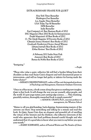 Sách Quiet: The Power Of Introverts In A World That Can't Stop Talking