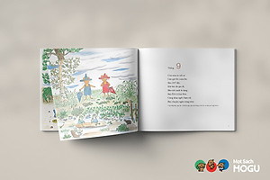 Truyện Ehon bé 3-4-5 tuổi - Bài ca 12 tháng của Gư-ri và Gư-ra