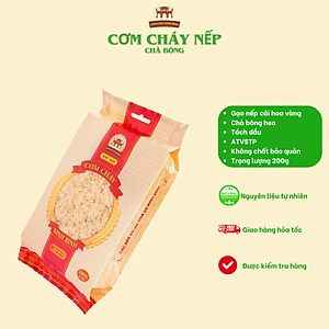 Cơm cháy nếp chà bông heo (không cay) gói 200g - Cơm cháy Ninh Bình