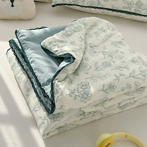 Chăn Đũi ICY Mới, Viền Ren Cao Cấp, Mềm Mịn, Mát Lạnh Cho Mùa Hè (2mx2m2) - HÀNG CHÍNH HÃNG MINIIN