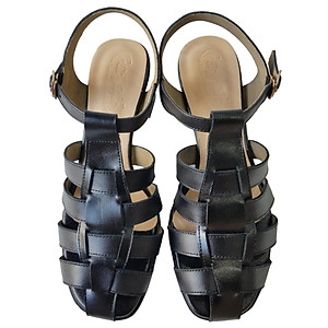 Giày Sandal BIGGBEN Da Bò Thật Cao 5 Phân SDCG114