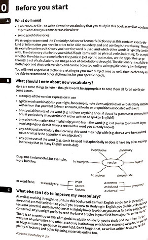 Academic Vocabulary in Use Edition with Answers Edition: Vocabulary Reference and Practice
