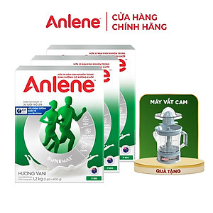 Combo 3 TPBS Anlene hương vani 1.2kg (trên 30 tuổi) tặng máy vắt cam