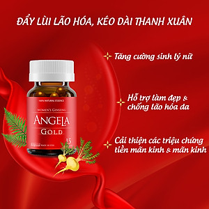[Hộp 15v] Viên Uống ANGELA GOLD Hỗ Trợ Sức Khỏe, Sắc Đẹp Và Sinh Lý Nữ