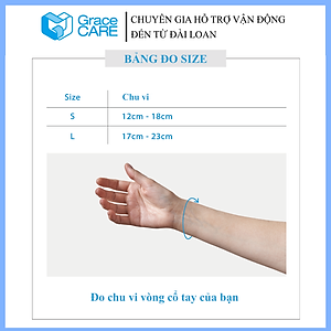 Đai Hỗ Trợ Cổ Tay Grace Care WD320 – Vải Dệt 3D Thoáng Khí, Co Giãn, Hỗ Trợ Vận Động, Thể Thao Nhẹ