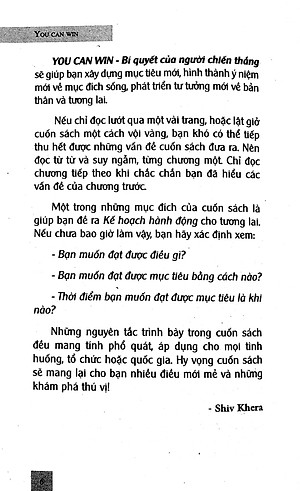Sách You Can Win - Bí Quyết Của Người Chiến Thắng (Tái Bản)