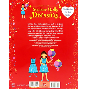 Sách Dán Hình Sáng Tạo Trang Phục Búp Bê - Bữa Tiệc Vui Nhộn